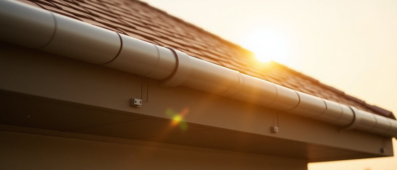 curved gutter drainage system