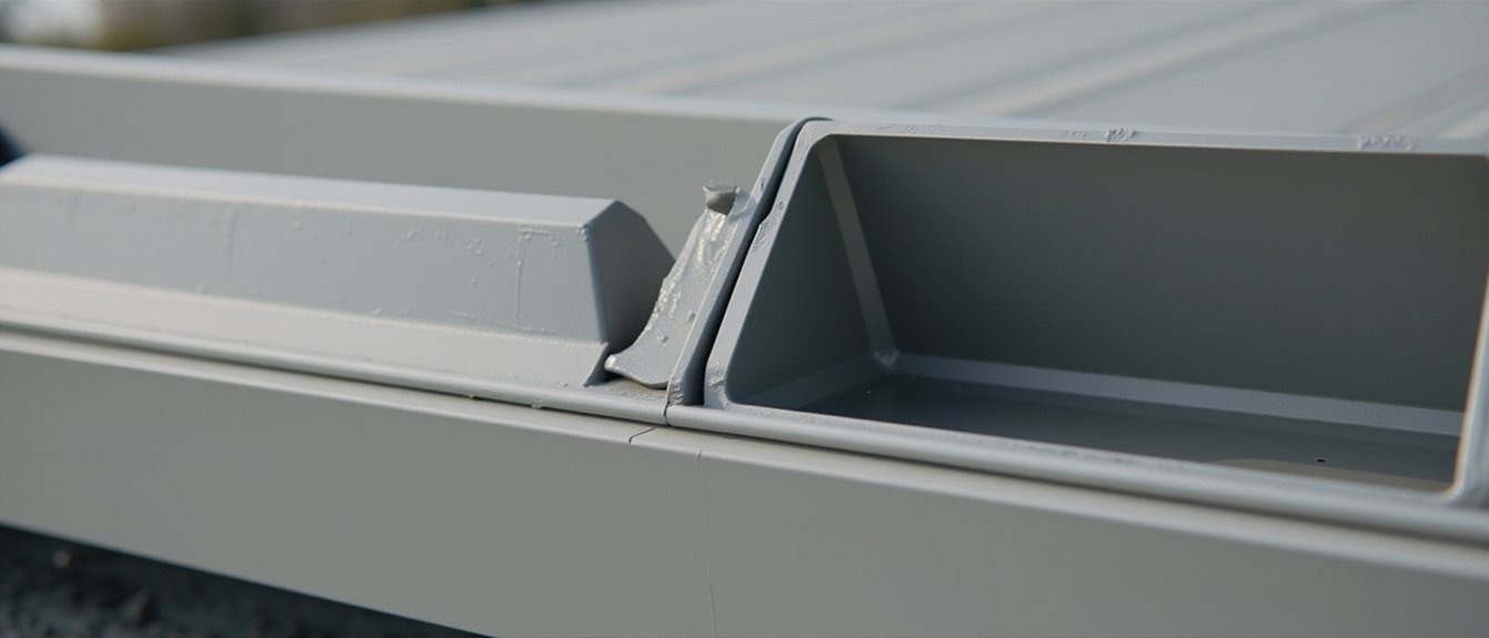 custom recessed drainage channels