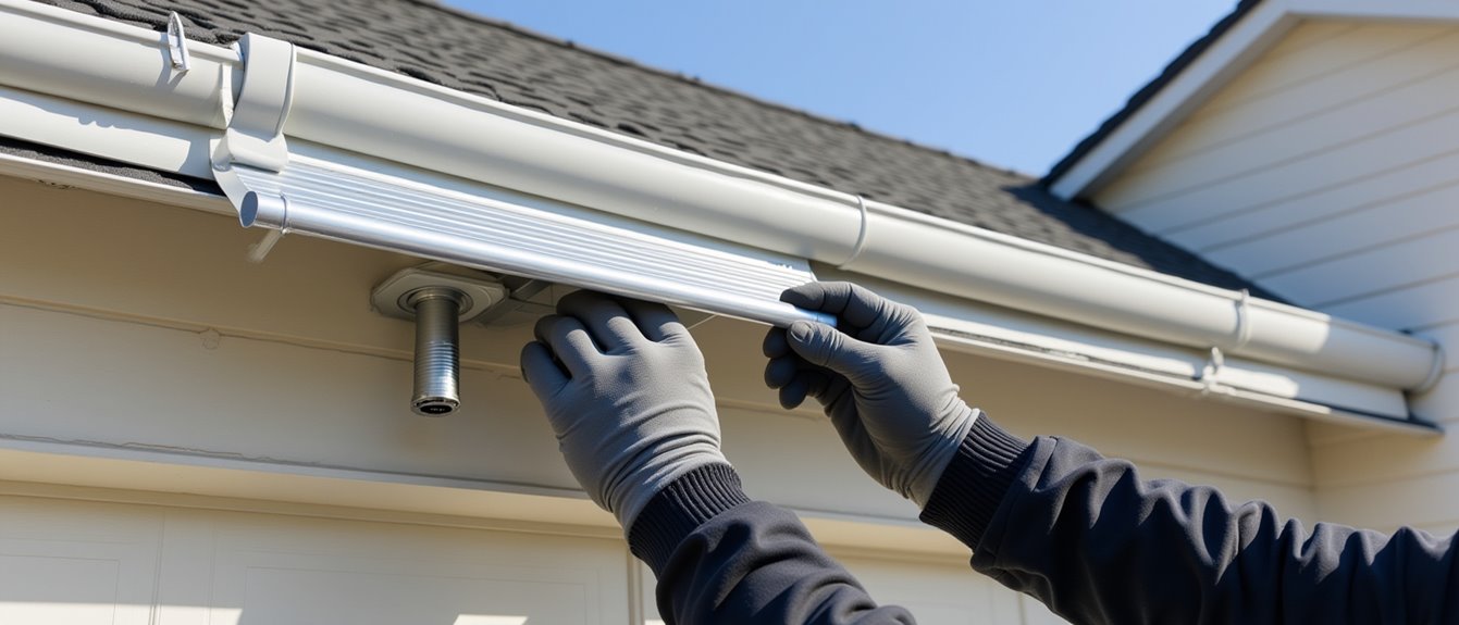 custom seamless gutter installation