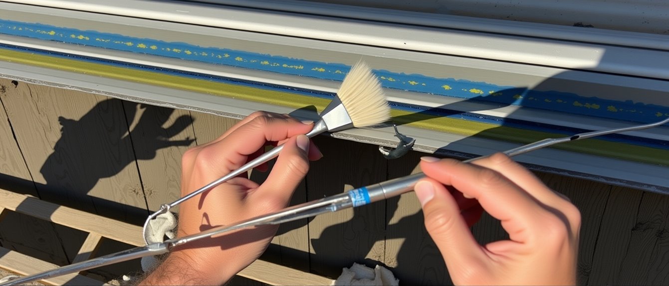 gutter painting step by step instructions
