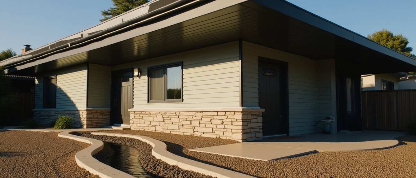 gutterless home water solutions