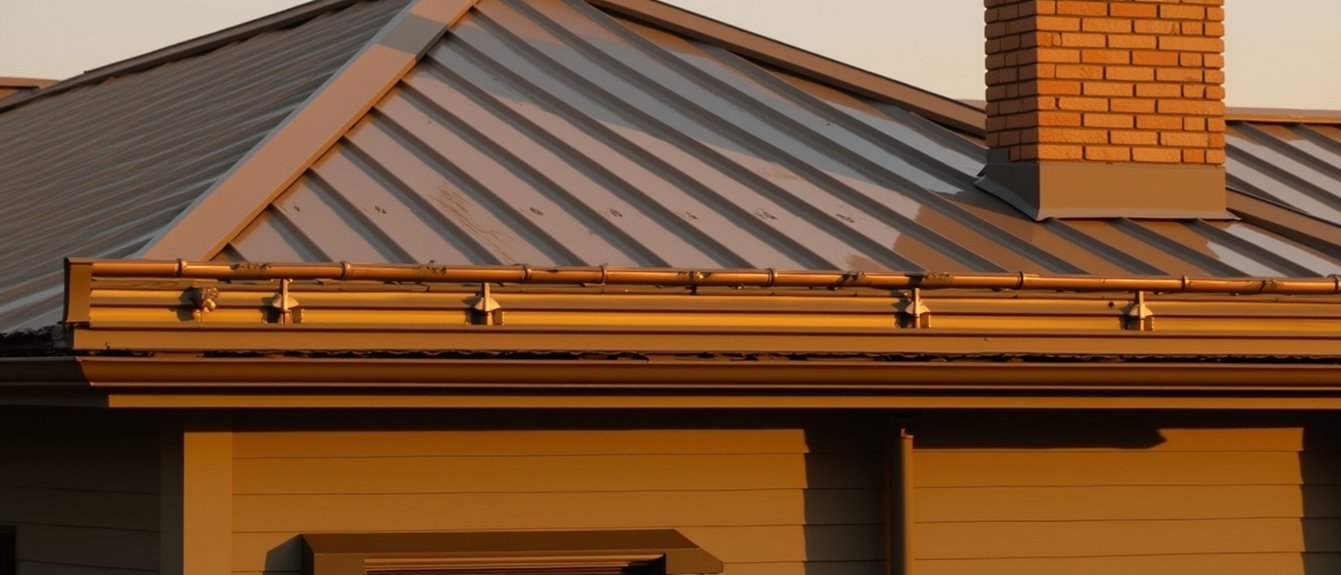 metal roofing gutter options
